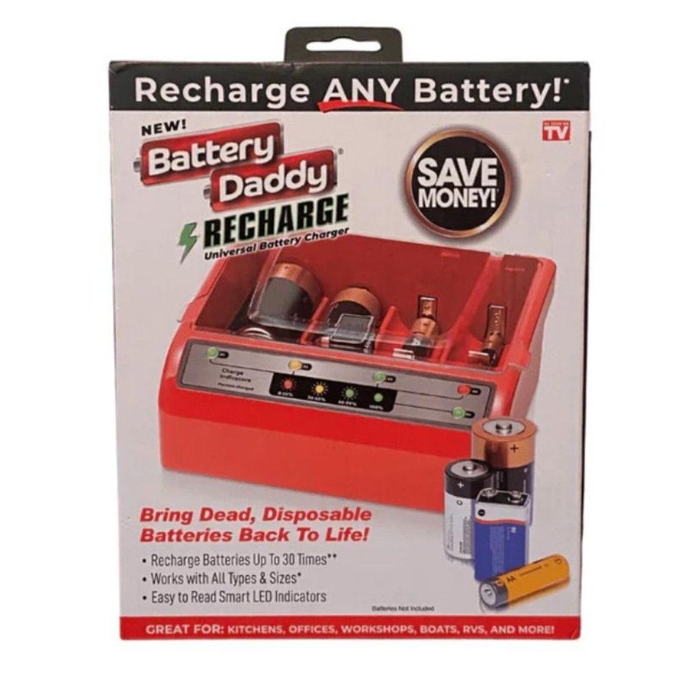 NEW BATTERY DADDY RECHARGE UNIVERSAL BATTERY CHARGER